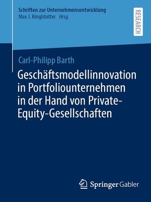 cover image of Geschäftsmodellinnovation in Portfoliounternehmen in der Hand von Private-Equity-Gesellschaften
